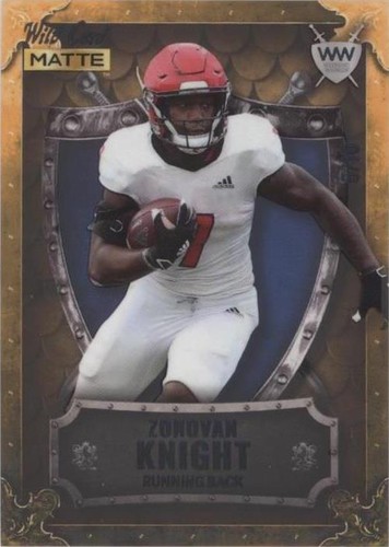 2022 Wild Card MATTE Zonovan Knight #WW-50