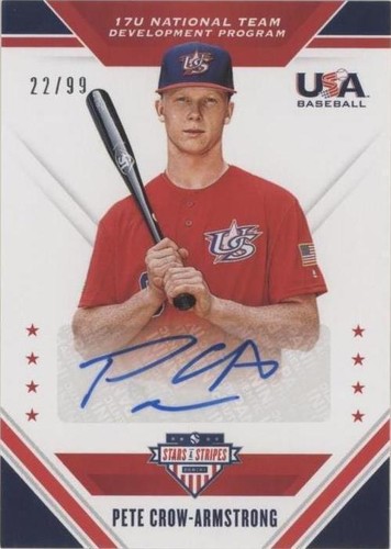 2020 Panini USA Baseball Stars & Stripes - Pete Crow-Armstrong #17U-PCA