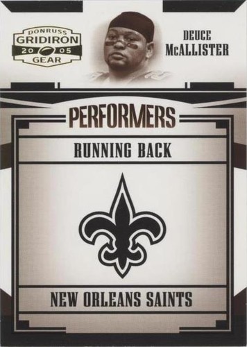 2005 Donruss Gridiron Gear Deuce McAllister #P-11