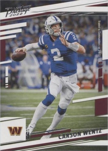 2022 Panini Prestige Carson Wentz #123