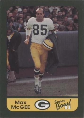 1991 Champion Cards Green Bay Packers Super Bowl II 25th Anniversary Max McGee #26
