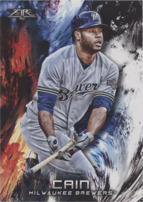 2018 Topps Fire - Lorenzo Cain #90