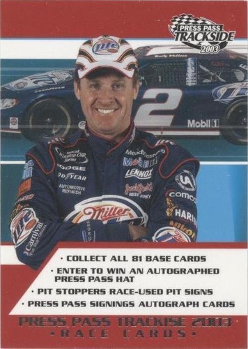 2003 Press Pass Trackside - Rusty Wallace #81