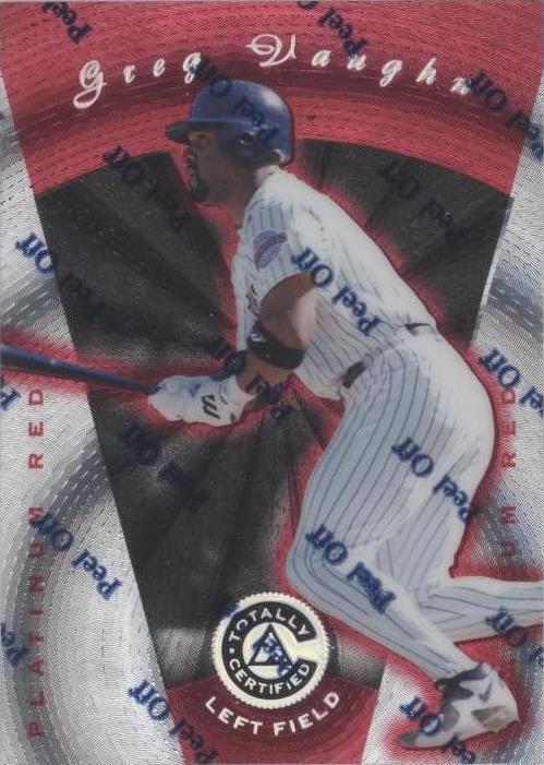 1997 Pinnacle Totally Certified - Greg Vaughn #64