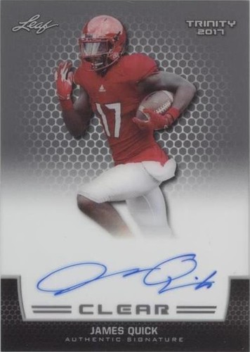 2017 Leaf Trinity James Quick #CA-JQ1