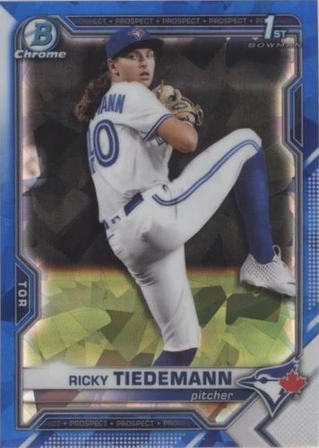 2021 Bowman Chrome Draft Sapphire Edition - Ricky Tiedemann #BDC-89