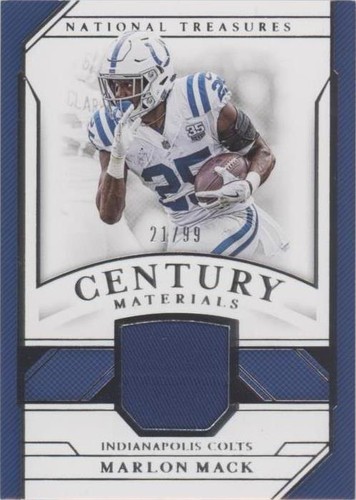 2018 Panini National Treasures Marlon Mack #CM-MM