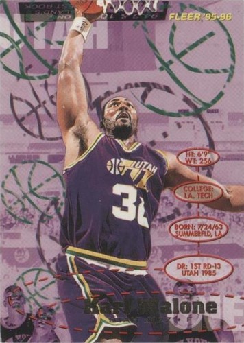 1986-87 Fleer # 68 Karl Malone Rookie RC NM-NM+ | eBay