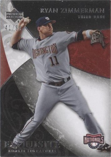 2007 Upper Deck Exquisite Rookie Signatures - Ryan Zimmerman #68