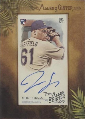2019 Topps Allen & Ginter - Justus Sheffield #MA-JS
