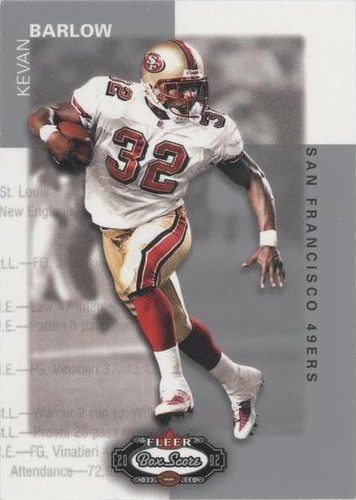 2002 Fleer Box Score Kevan Barlow #112