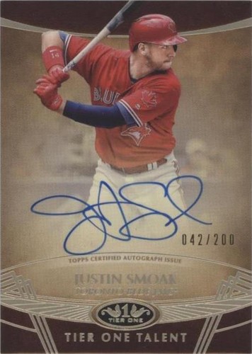 2019 Topps Tier One - Justin Smoak #TTA-JSM