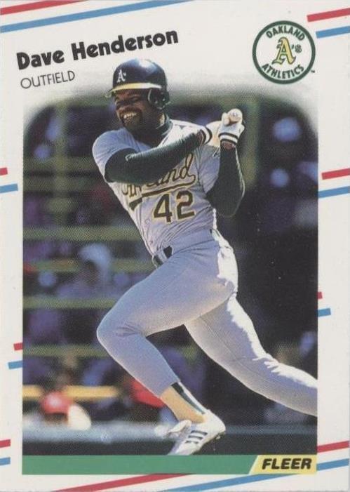 Actualización Fleer 1988 - Dave Henderson #U-53