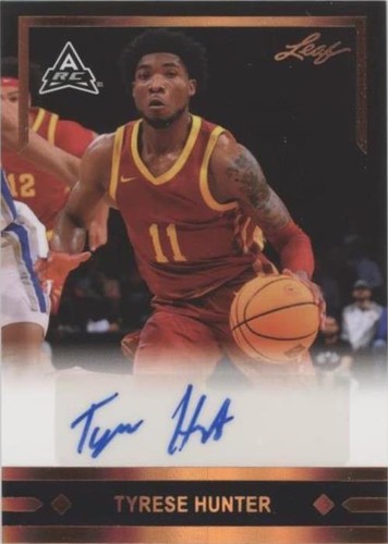 2021-22 Leaf Memories - Tyrese Hunter #GLR-TH1
