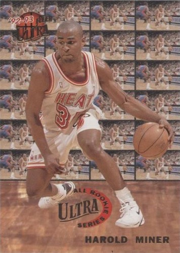 HAROLD MINER ~ 1992-93 Ultra Basketball Rookie Card RC #293 with