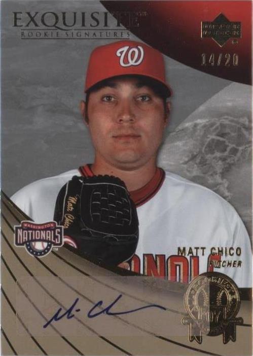 2007 Upper Deck Exquisite Rookie Signatures - Matt Chico #ART-MC