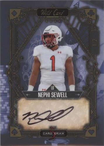 2022 Wild Card 5 Card Draw Nephi Sewell #5CDV-92
