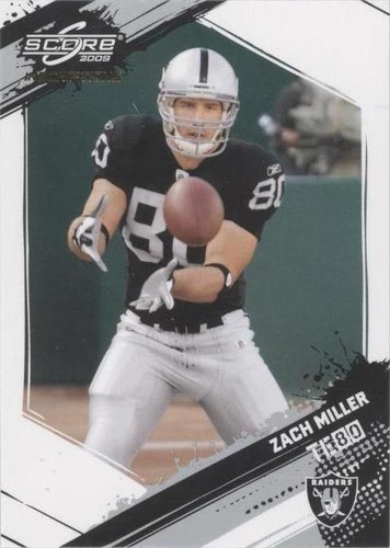 2009 Score Inscriptions Zach Miller #218