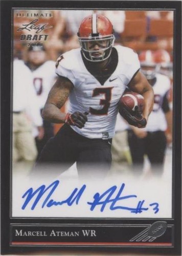 2018 Leaf Ultimate Draft Marcell Ateman #BG-MA2