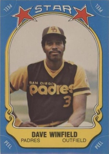 1981 Fleer Star Stickers - Dave Winfield #25