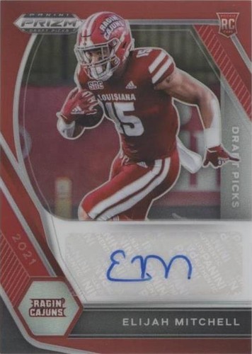 2021 Panini Prizm Draft Picks Elijah Mitchell #DPA-EMI