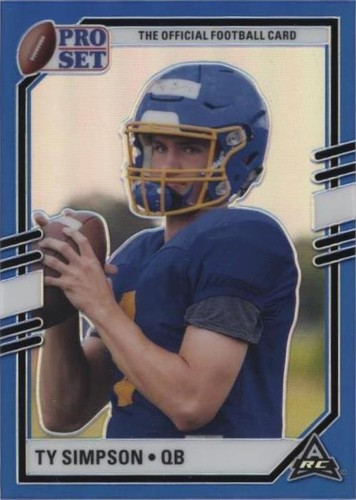 2022 Leaf Pro Set Draft Ty Simpson #PSB-TS1