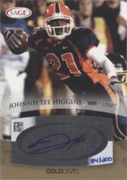 2007 SAGE Autographed Football Johnnie Lee Higgins #A24