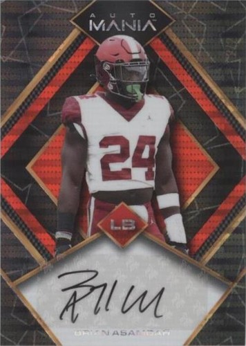 2022 Wild Card Auto Mania Brian Asamoah II #AM-D56