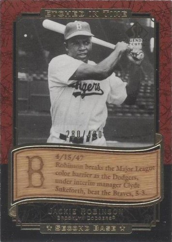 お値下げ　非売品　Jackie Robinson レプリカ 2003 SP Legendary Cuts #56 Jackie Robinson Blue #/275 | eBay