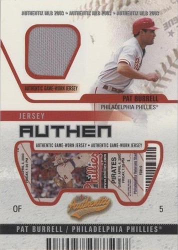 2003 Fleer Authentix - Pat Burrell #JA-PB
