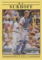1991 Fleer - B.J. Surhoff #598