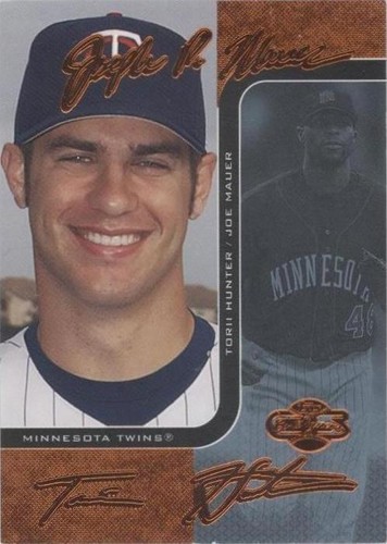 2006 Topps Co-Signers - Joe Mauer Torii Hunter #48-C