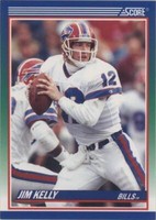 1990 Score 100 Hottest Players Jim Kelly #34
