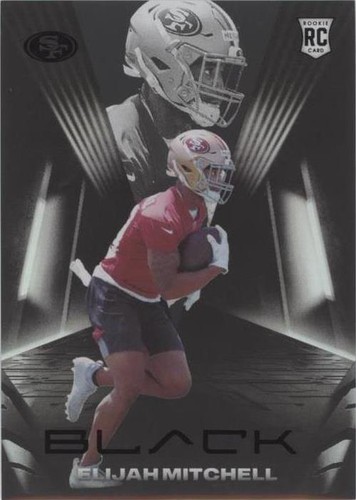 2021 Panini Black Elijah Mitchell #173