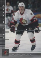 2001-02 In the Game Be A Player Memorabilia - Benoit Brunet #456