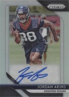 2018 Panini Prizm Jordan Akins #RA-JAK