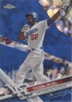 2017 Topps Chrome Sapphire Edition - Yasiel Puig #375