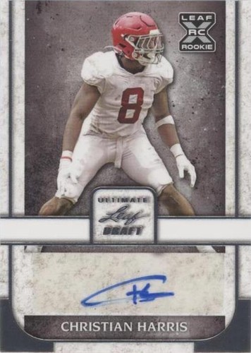 2022 Leaf Ultimate Draft Christian Harris #BA-CH1