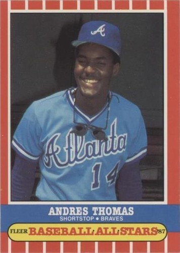 1987 Fleer Baseball All Stars - Andres Thomas #42