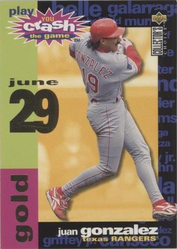 1995 Upper Deck Collector's Choice - Juan González #CG7