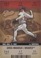 2003 Fleer Authentix - Greg Maddux #70