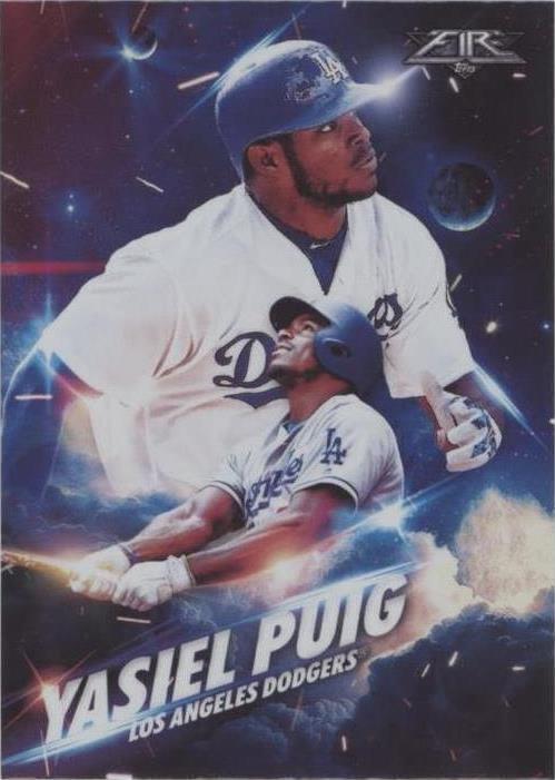 2017 Topps Fire - Yasiel Puig #F-3