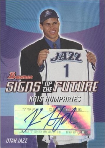 2004-05 Bowman Draft Picks & Prospects - Kris Humphries #SOF-KH