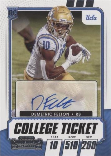 2021 Panini Contenders Draft Picks Demetric Felton #311