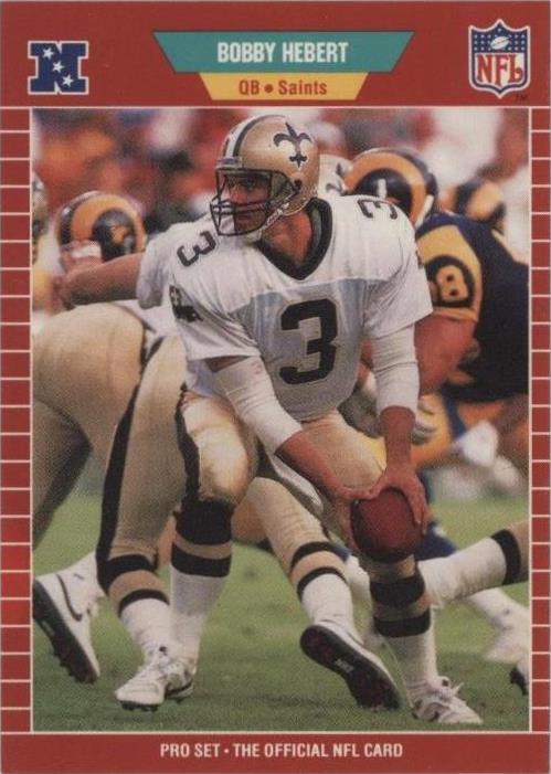 1989 Pro Set Bobby Hebert #266