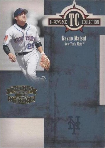 2005 Donruss Throwback Threads - Kazuo Matsui #TC-64