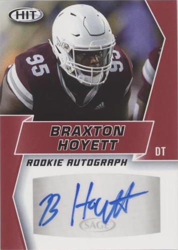 2019 Sage Hit Premier Draft Braxton Hoyett #A86