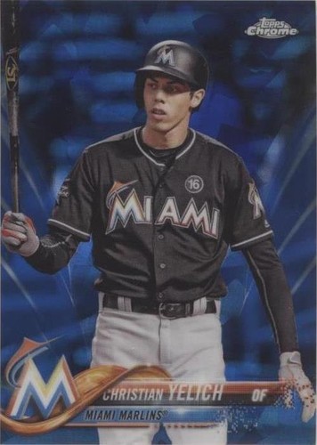 2018 Topps Chrome Sapphire Edition - Christian Yelich #170