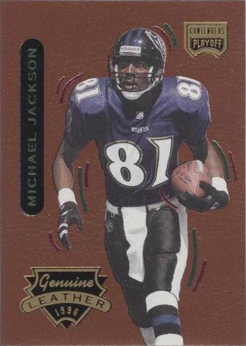 1996 Playoff Contenders Leather Michael Jackson #89