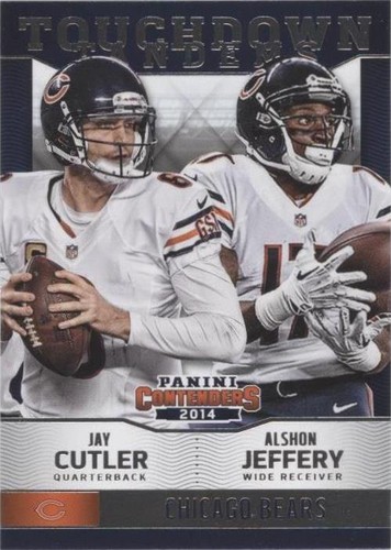 2014 Panini Contenders Alshon Jeffery Jay Cutler #6